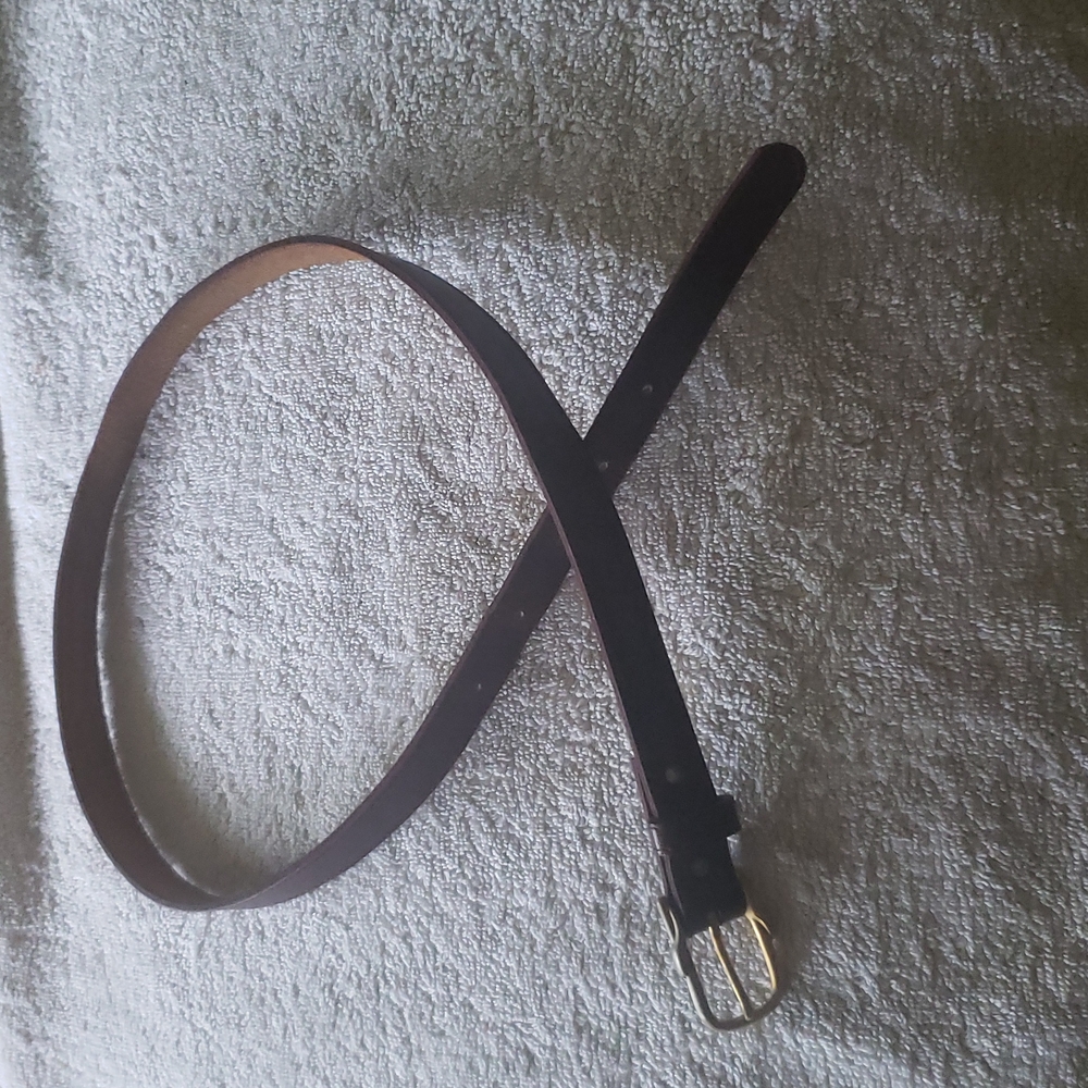 Vintage Thin Leather Belt